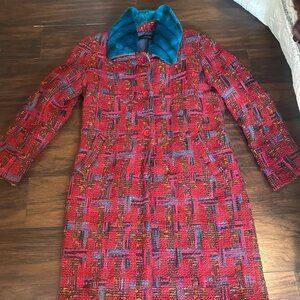 Red Plaid Alessandro Keil Coat